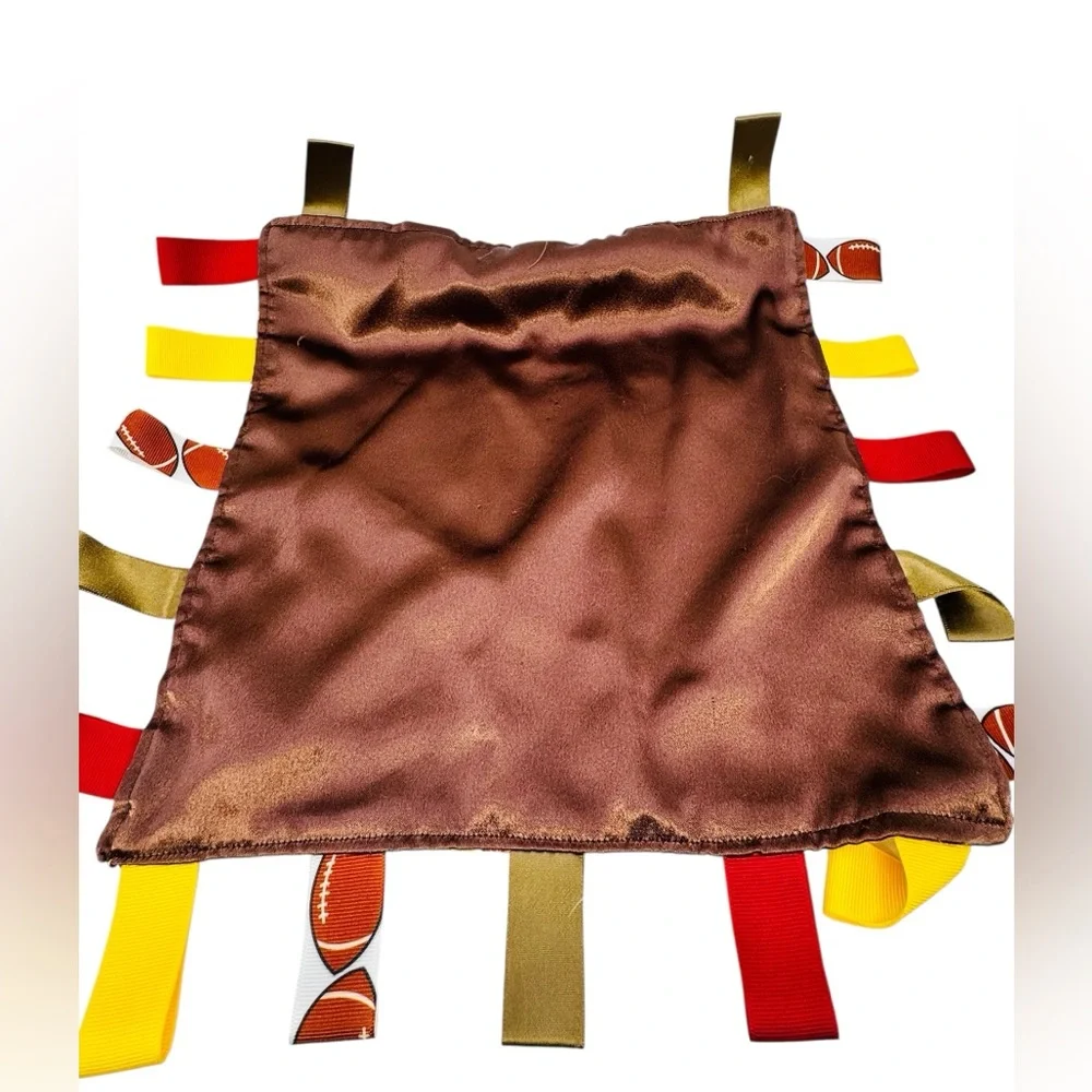 University Of MN Golden Gophers Baby Tag Lovey Security Blanket Handmade.